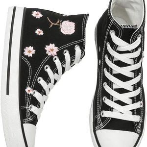 Hi-top Canvas Sneakers